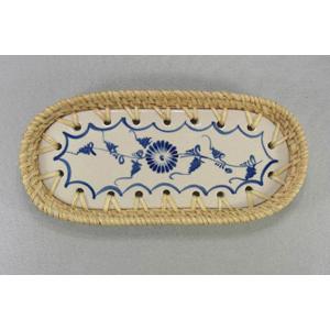 おしぼりトレー 籐＆陶器オシボリ置き OBNA-B 5個セット : あっと解消