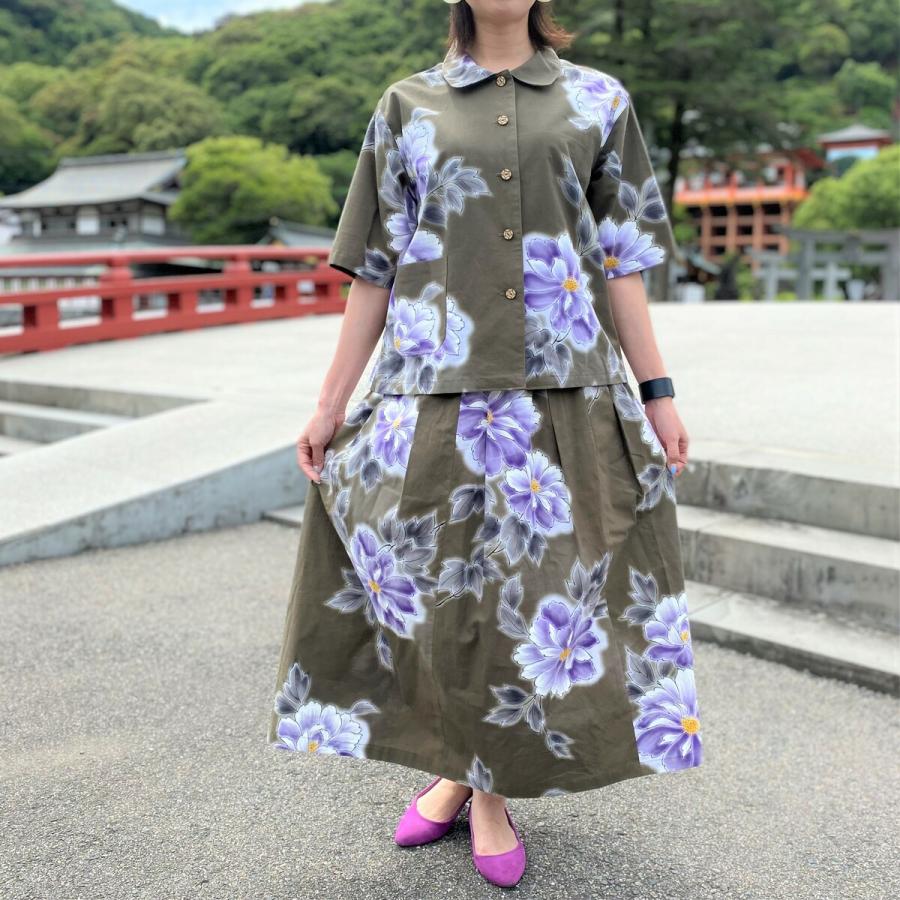 浴衣リメイクセットアップ】高木ふくえ作家一点物オリジナル綿100