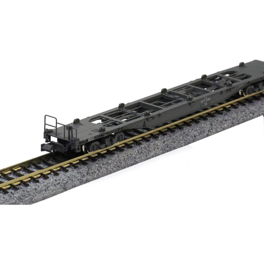 カトー（KATO） コキ107(JRFマークなし テールライト付) コンテナ無