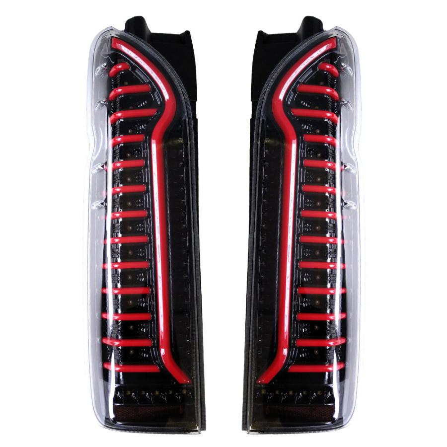 信玄 ハイエース 200系 LED テールランプ テールライト シーケンシャル