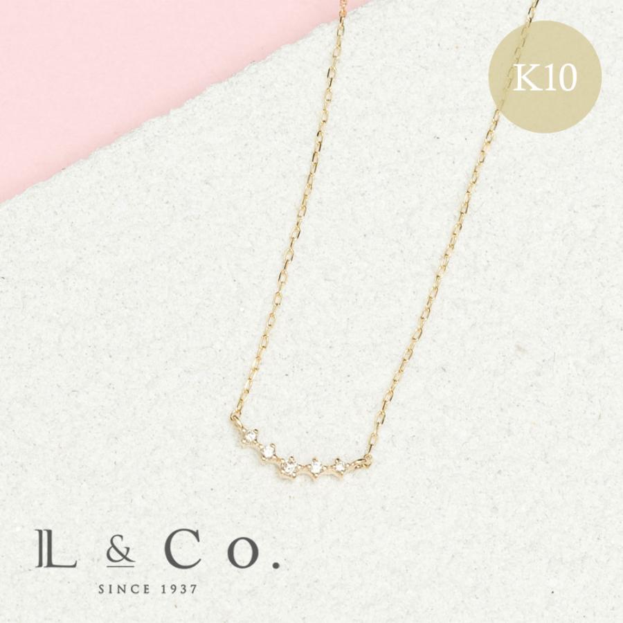 Jewel closet by L&Co. ネックレス レディース ダイヤモンド ライン