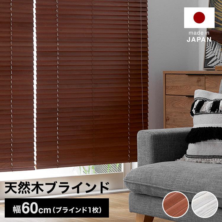 LOWYA（ロウヤ） ブラインド 幅60 ウッドブラインド 日本製 丈80 100