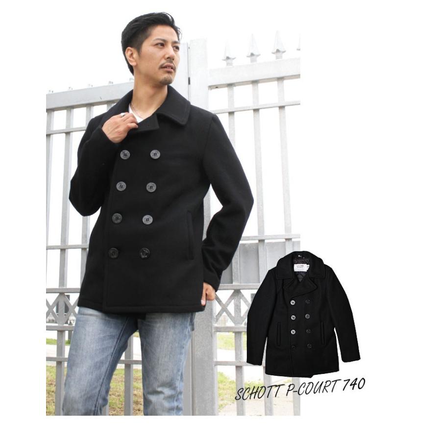 Schott N.Y.C（ショット） Schott ウールメルトン Pコート 740 コート