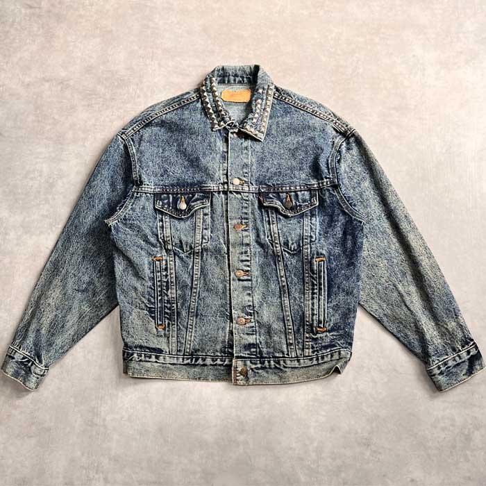 80's Levi's 70505-0227 CHEMICAL WASH DENIM JACKET Made in USA