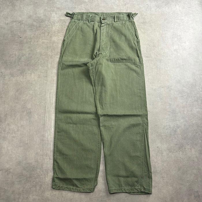 60's U.S.ARMY BAKER PANTS SIDE ADJUST OG-107 SMALL 60年代 ベイカー