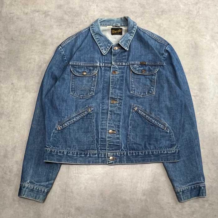 70'S Wrangler 124MJ Denim Jacket Made in USA Size/48 70年代
