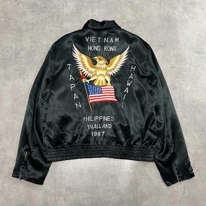 60'S U.S NAVY SOUVENIR TOUR JACKET BLACK 60年代 スーベニア ツアー