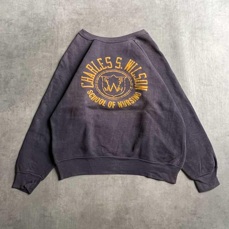 60-70'S Raglan Vintage Sweat Shirts NAVY 60-70年代 ラグラン袖