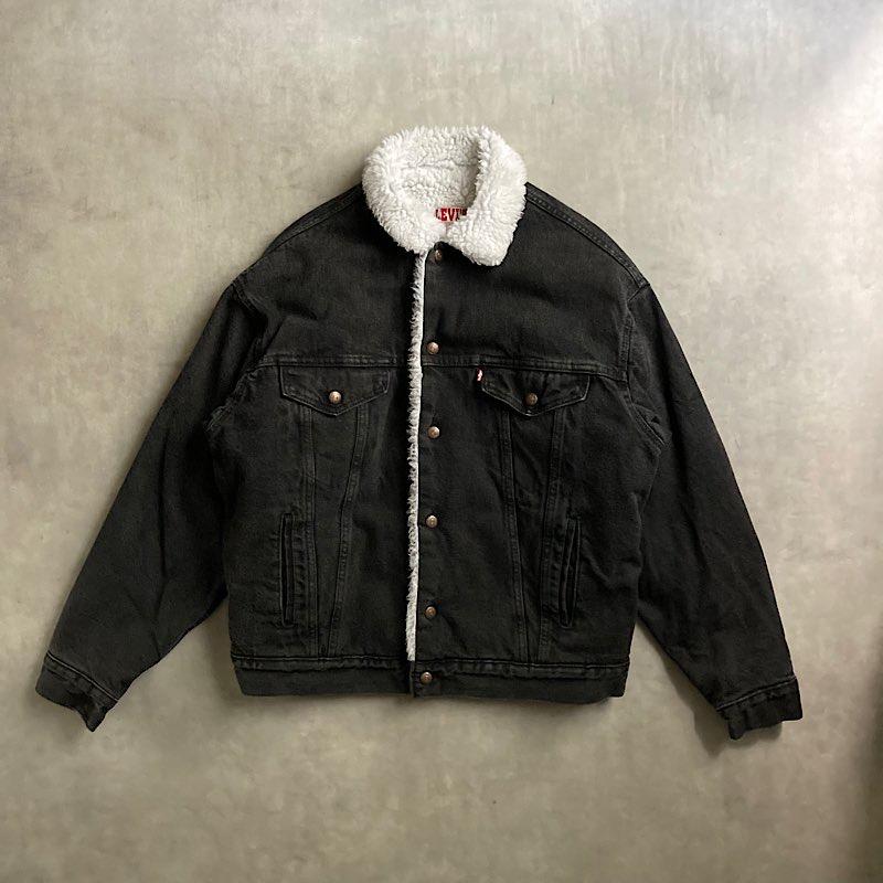 80's Levi's 70609−0270 Black Denim Jacket Made in USA 80年代
