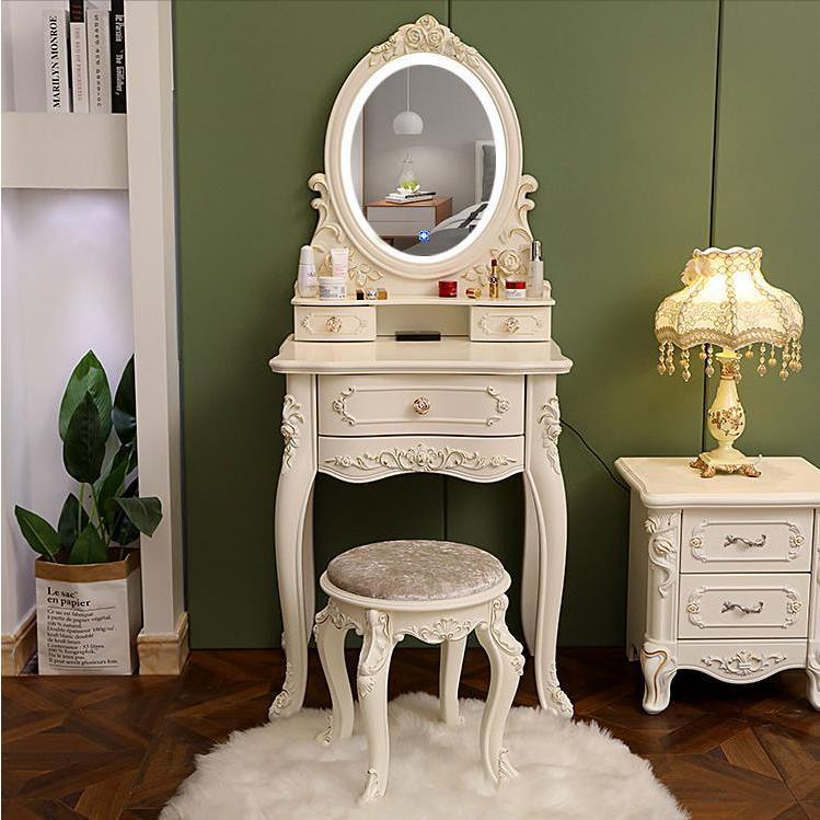 F＆I ドレッサー おしゃれ コスメ台 アンティーク風 自社製品 北欧風