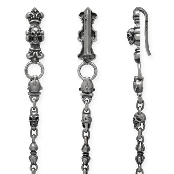 Gaboratory（ガボラトリー） ウォレットチェーン スカルオン4ハート