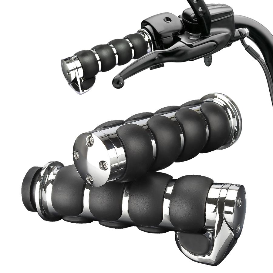 バイク用 ハンドル グリップ 1インチ レブル250 ハーレー バーエンド