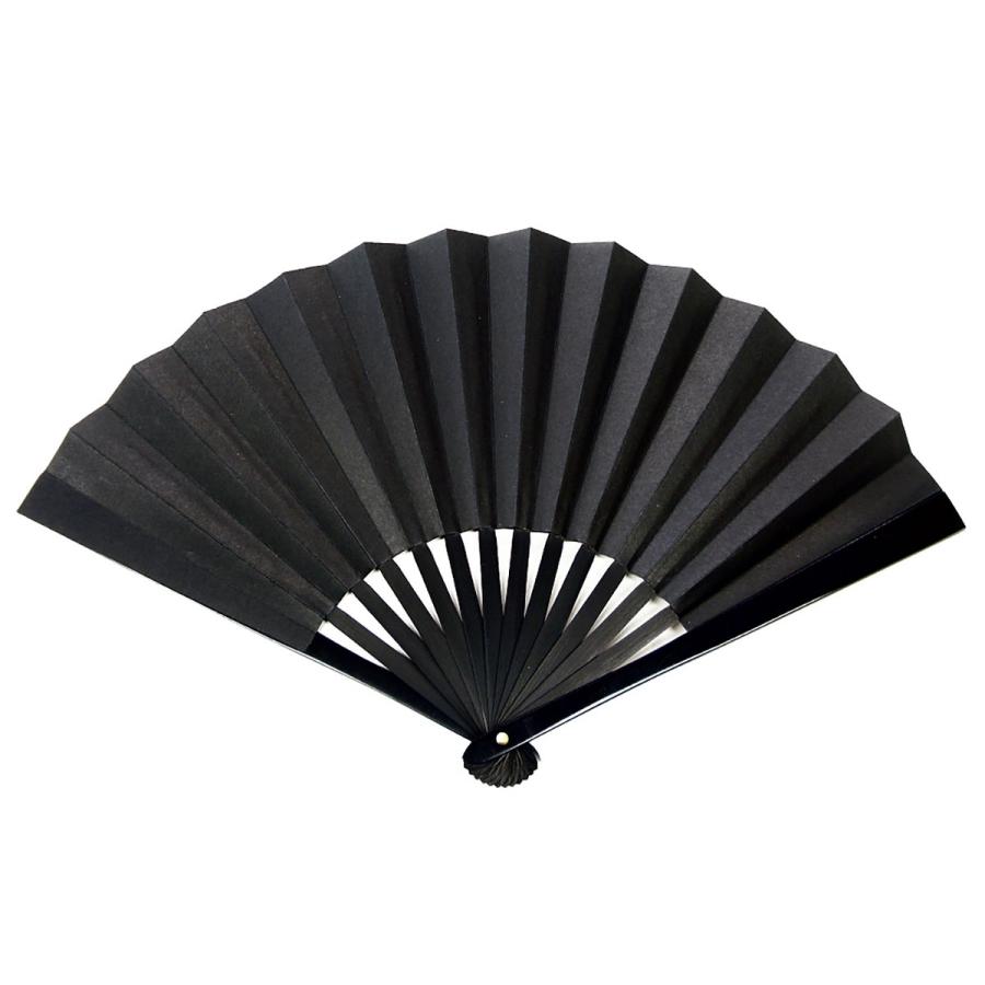 鉄扇 護身用 8寸 黒 尾形刀剣 扇子 武道用 うちわ : TL-STARしのびや