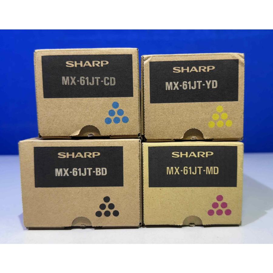 SHARP純正トナー MX-61JT BC MD CD YD 4色セット SHARP純正トナー MX