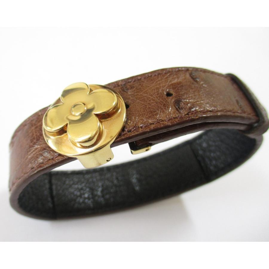 ○ルイヴィトン○グッドラックブレスレット オーストリッチ○M64441