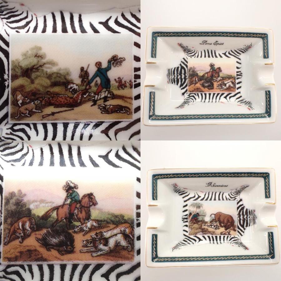 HERMES（エルメス） 【中古】 陶器 ミニ 灰皿 4個セット 小物入れ 馬
