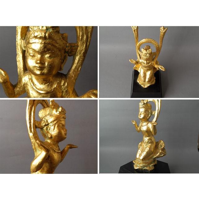 ブロンズ像 文化功労者 矢野秀徳作 ブロンズ像 胡蝶 : 古美術植松