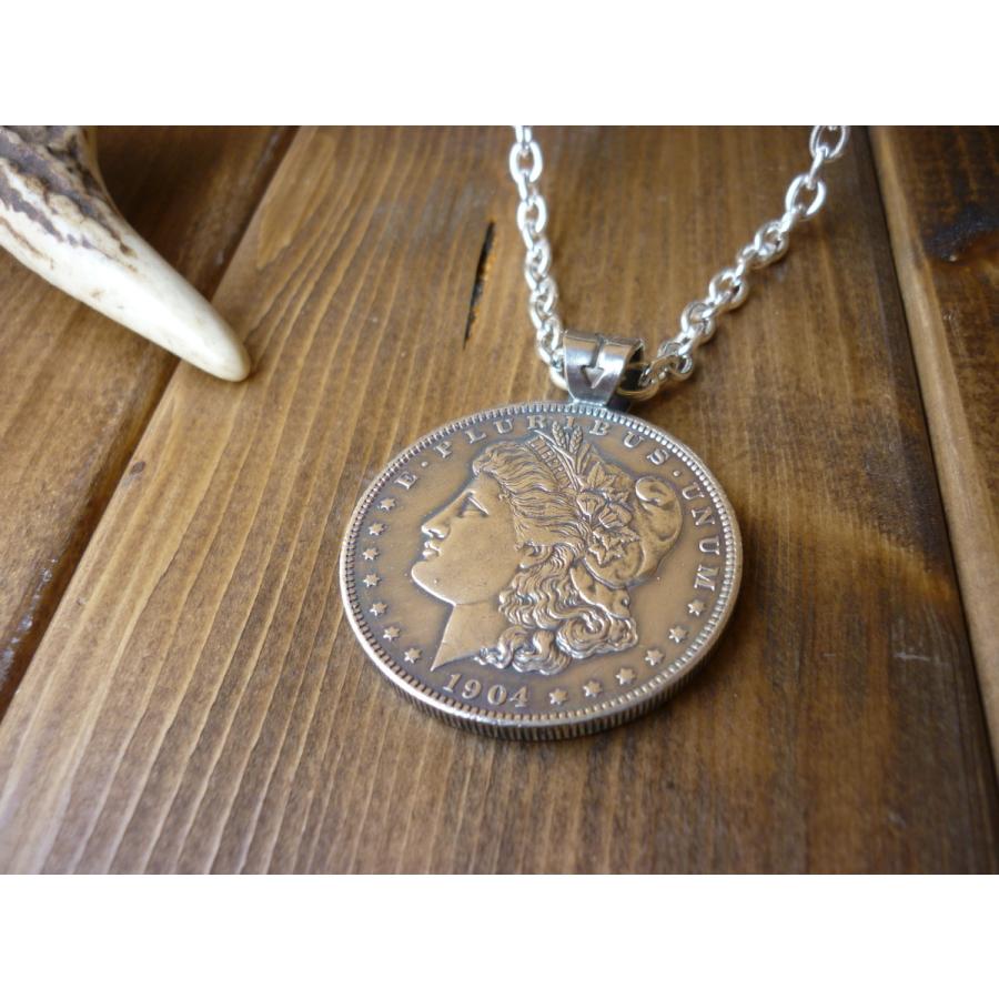 USA オールドコインペンダント （モルガンダラー1904年）銀貨