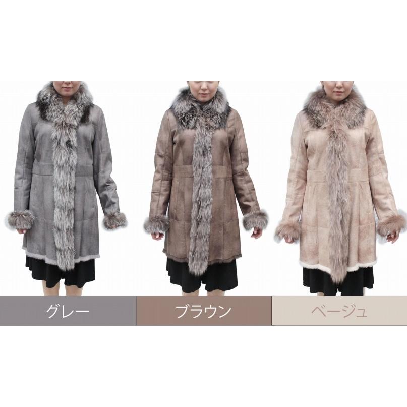 フランス パリの有名ブランド ラビット ムートンコート 毛皮コート