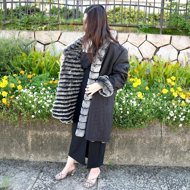 レディース ロングコート レッキスファー リバーシブル 毛皮コート