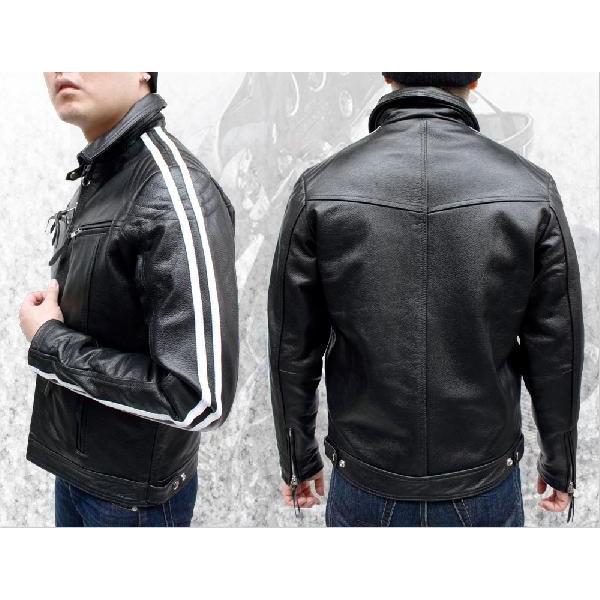 ライダースジャケット 革ジャン レザージャケット メンズ バッファロー
