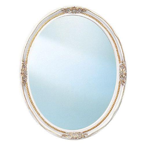 鏡 ミラー 壁掛け鏡 壁掛けミラー ウオールミラー （楕円形 オーバル