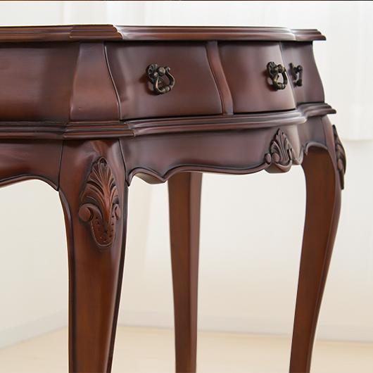 コンソールテーブル 高級 アンティーク 猫脚 ブラウン コンソール