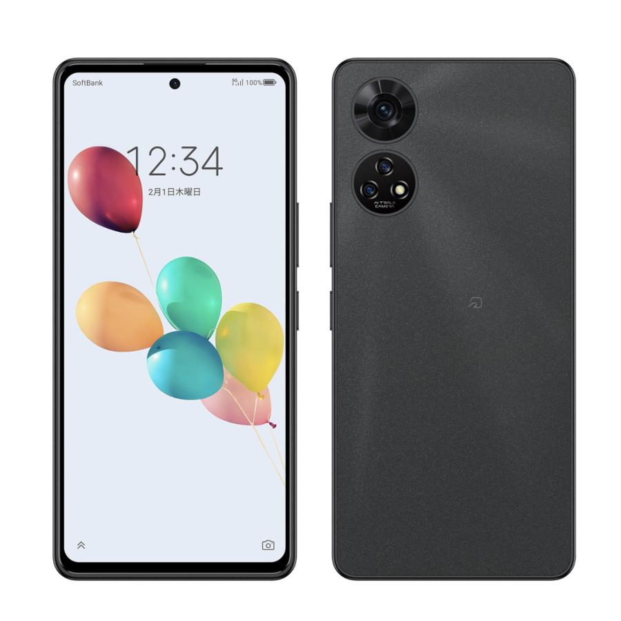 ZTE あんしんファミリースマホ A303ZT Softbank [ブラック] 新品