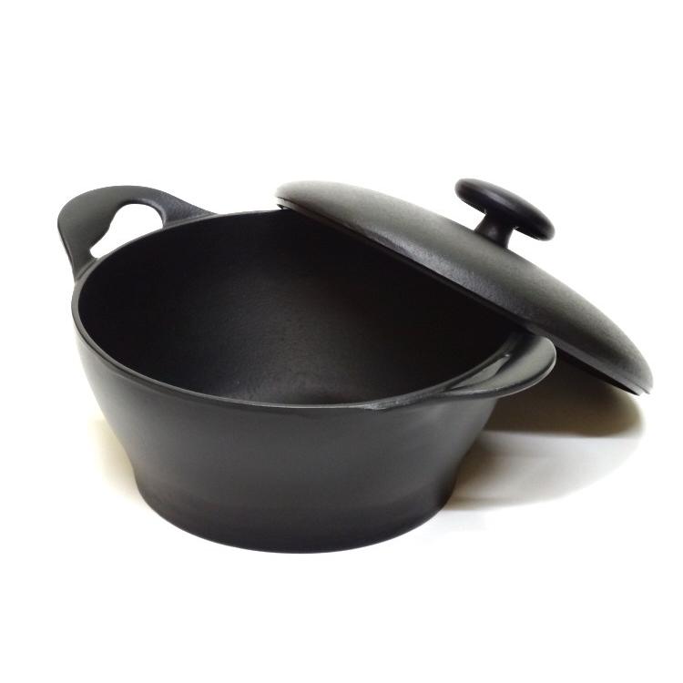 岩鋳（IWACHU） キャセロール 20cm (深型) 南部鉄器 クロコ(CUROCO