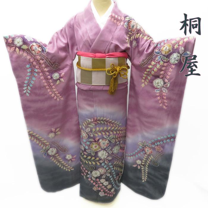 ☆きもの北條☆ 特選 桐屋 振袖 正絹 辻が花 絞り 成人式 結婚式 結納