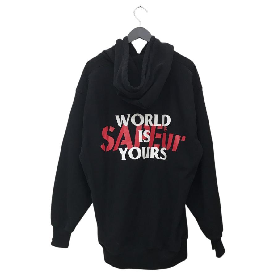 値下げ】SAPEur 世界地図 WORLD MAP HOODIE パーカー ブラック サイズ