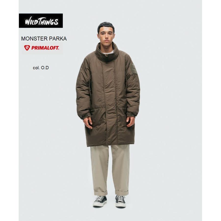2023-2024秋冬新作 ワイルドシングス モンスターパーカー O.D カーキ