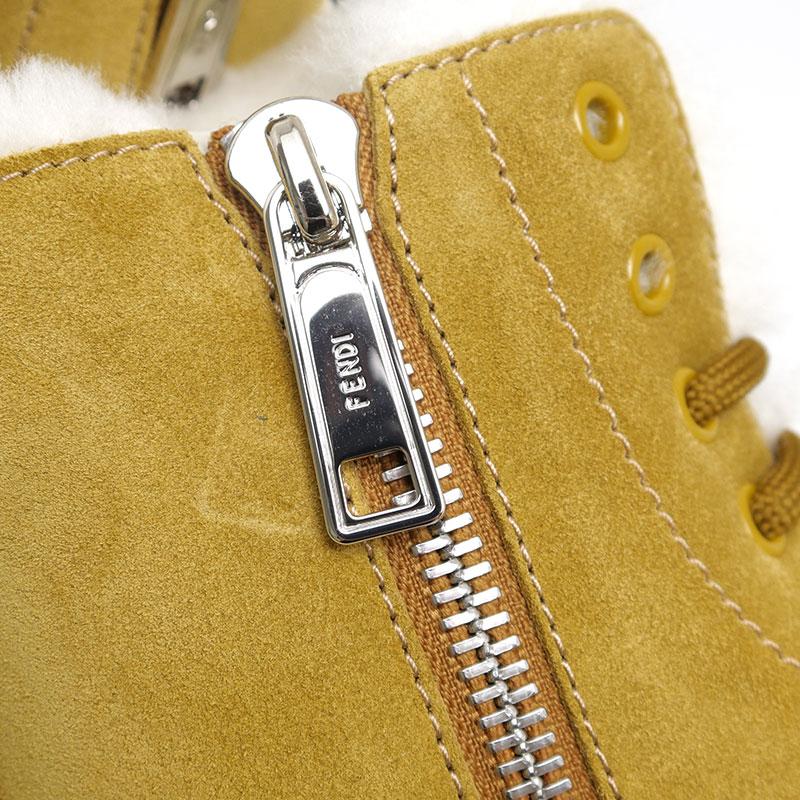 FENDI（フェンディ） スエードムートンブーツ サイズ8 イエロー系