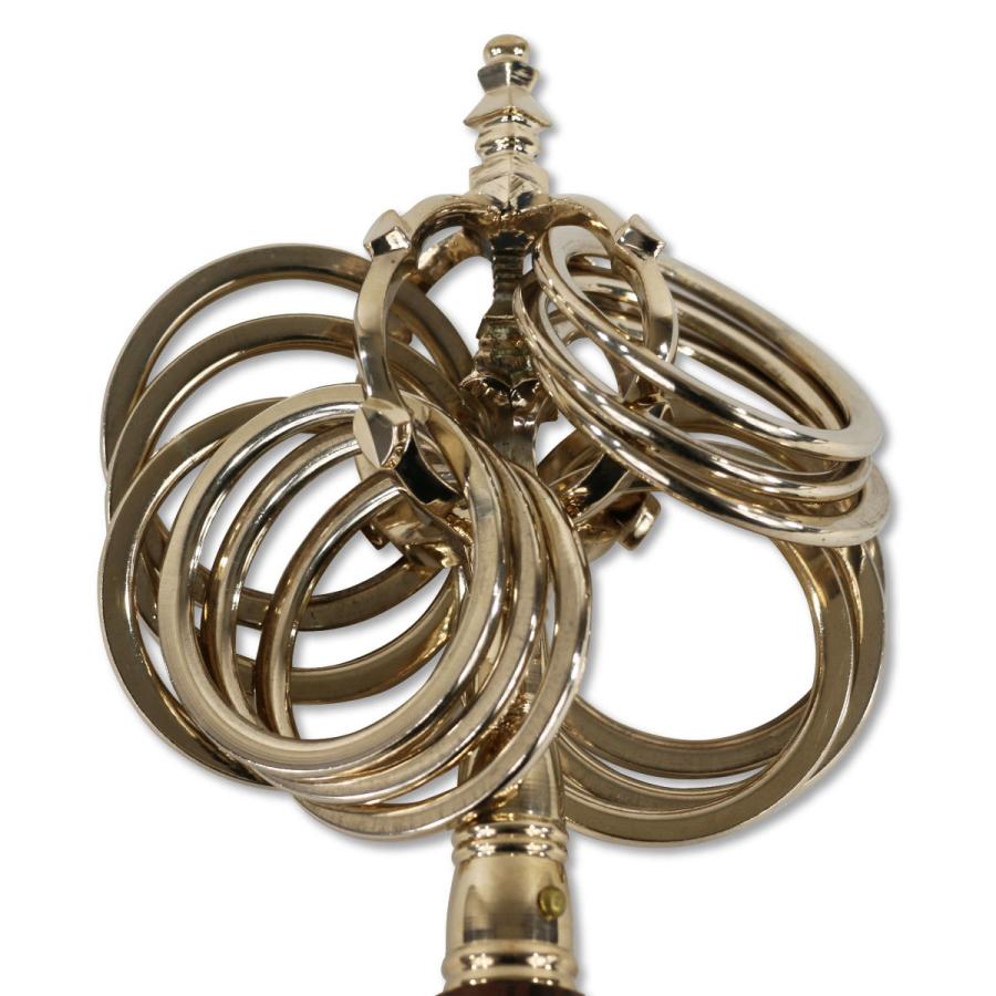 錫杖 手錫杖 本焼き 十二環 33cm 大サイズ 【送料無料】 : 御朱印帳の