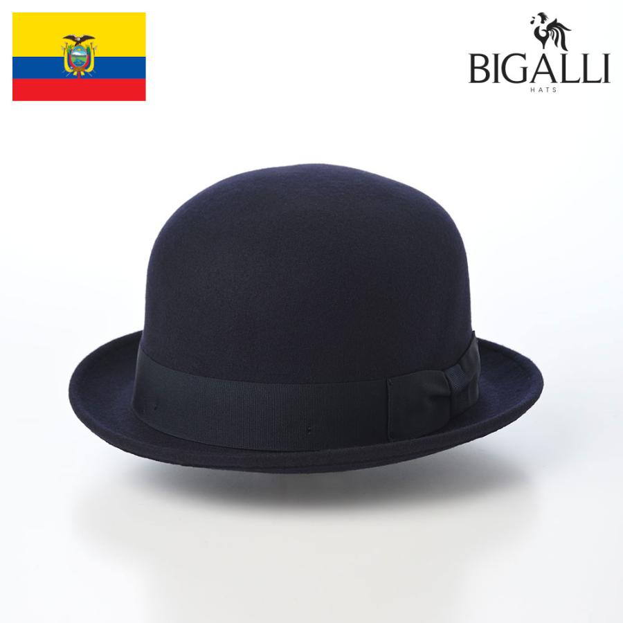 BIGALLI（ビガリ） ボーラーハット ウールフェルト メンズ レディース