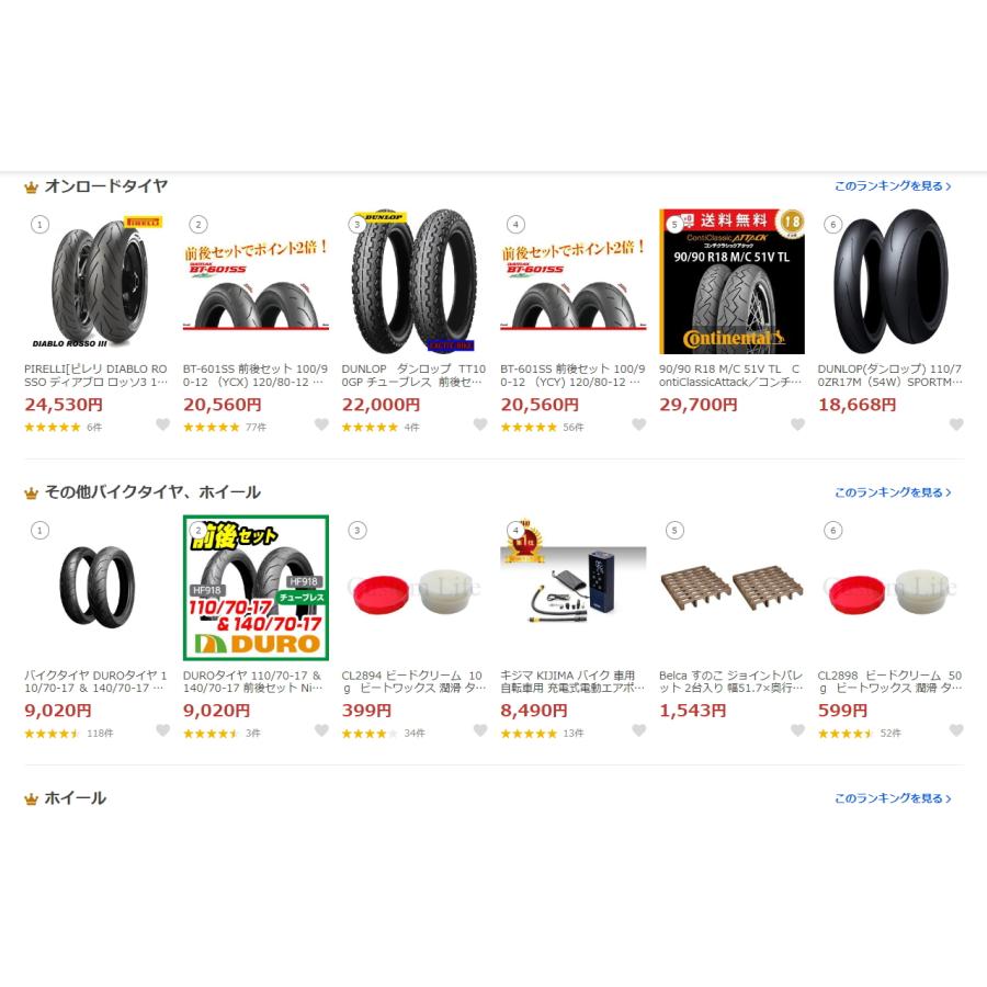 PIRELLI（ピレリ） ランキング1位 ディアブロ ロッソ3 110/70R17 150