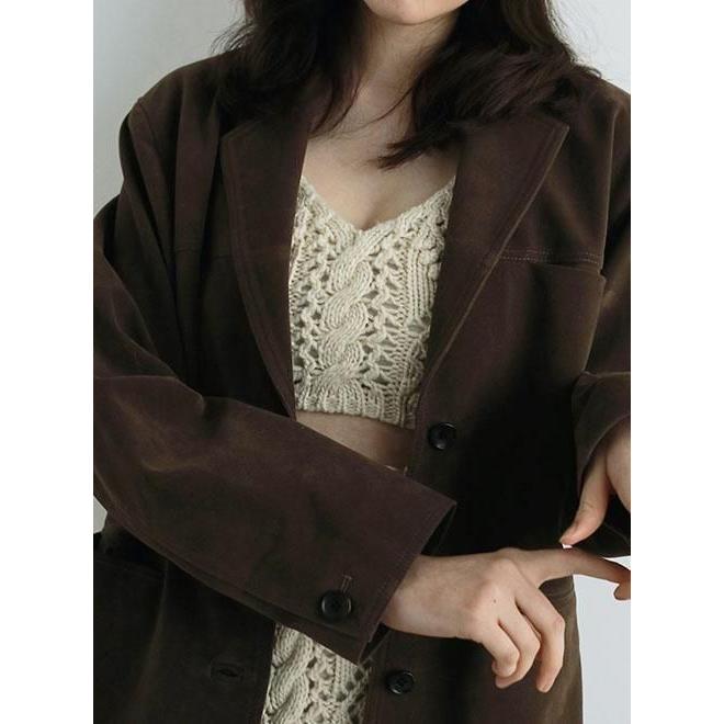anuke（アンヌーク） Eco Suede Jacket☆ 25秋冬 62520102 : Hearty
