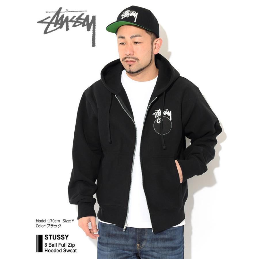 STUSSY（ステューシー） パーカー ジップアップ メンズ 8 Ball ( full