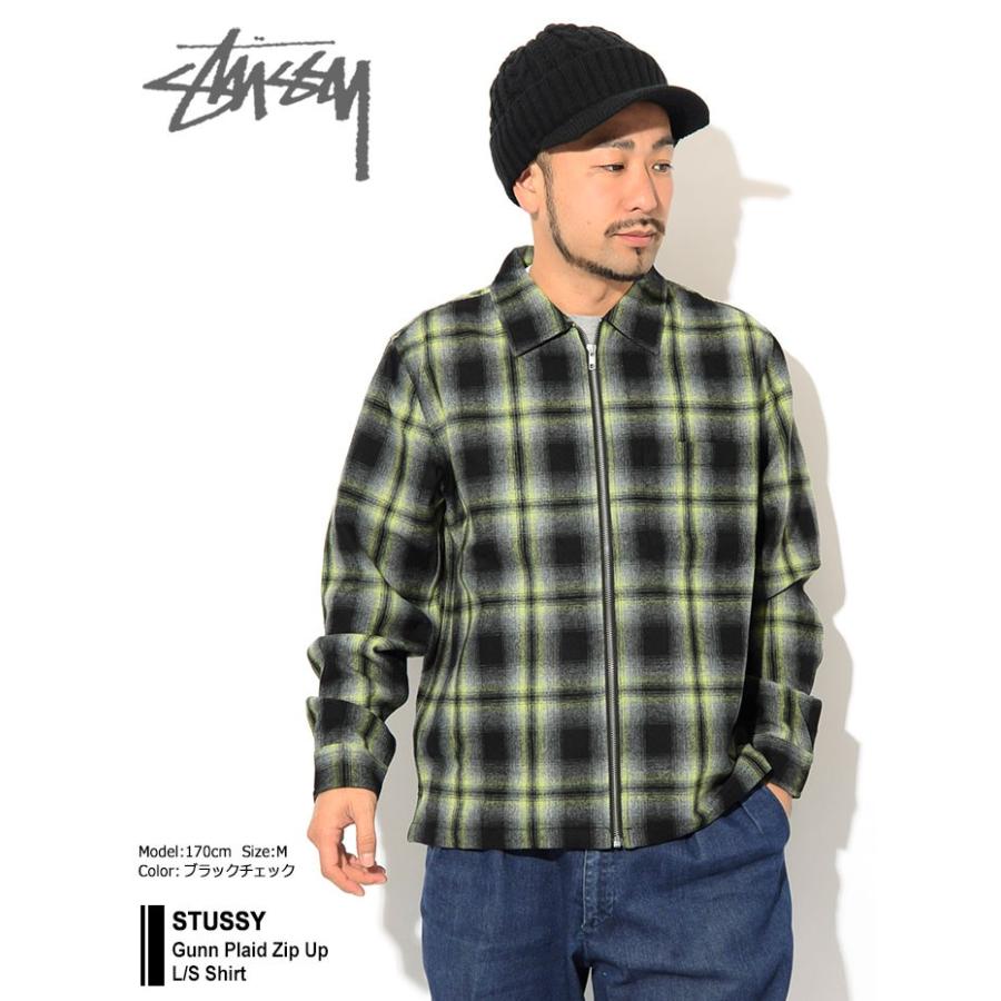 STUSSY（ステューシー） シャツ 長袖 メンズ Gunn Plaid Zip Up(stussy