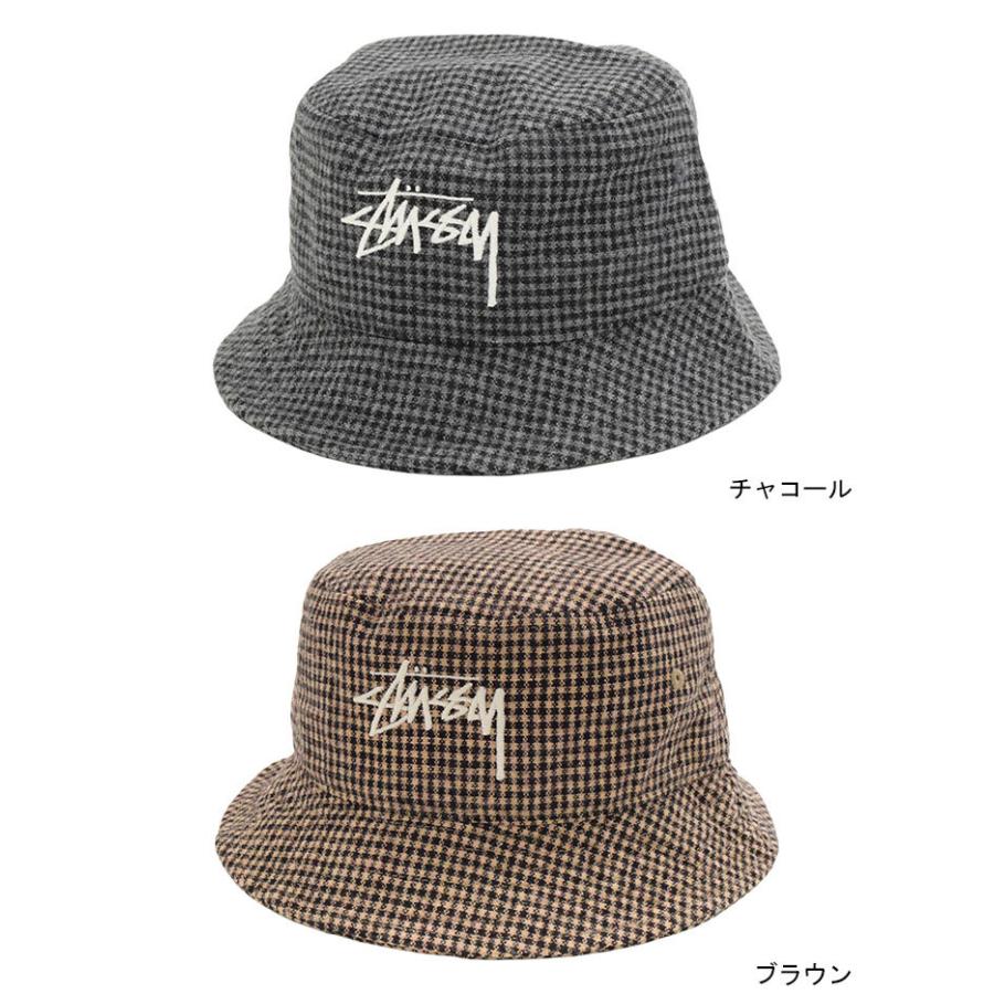 STUSSY（ステューシー） バケット ハット STUSSY Wool Check Big Stock