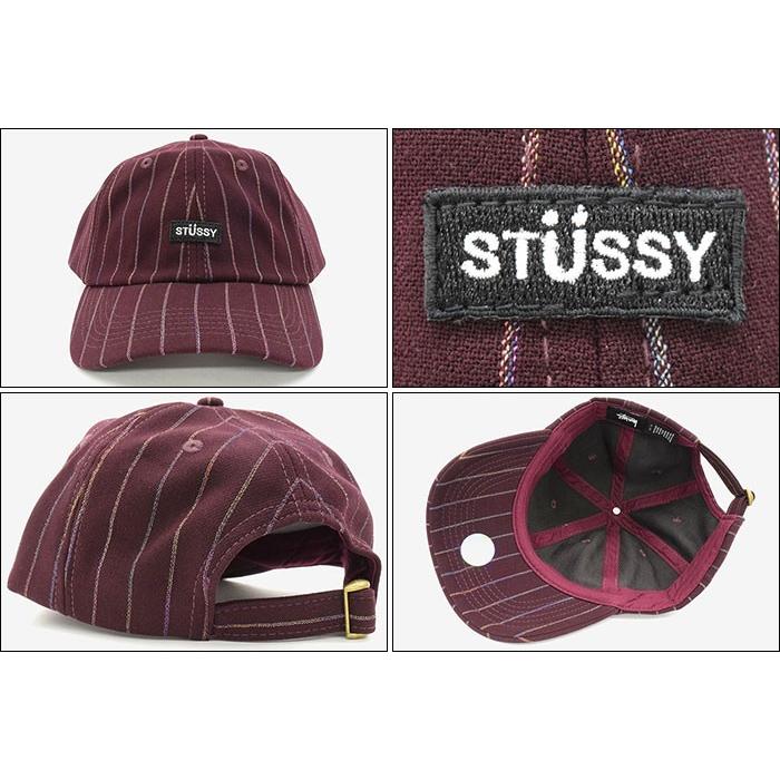 STUSSY（ステューシー） キャップ 帽子 STUSSY Rainbow Pinstripe Low