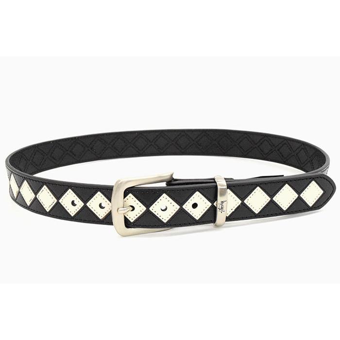 STUSSY（ステューシー） ベルト メンズ Argyle Stitch Leather