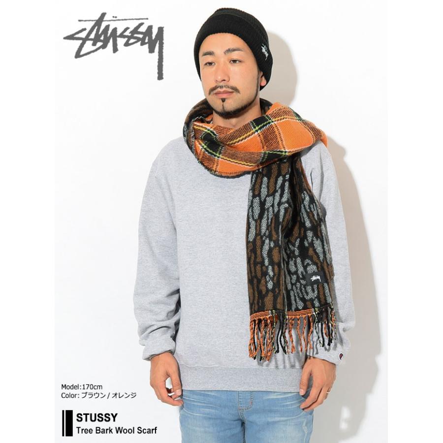 STUSSY（ステューシー） マフラー メンズ Tree Bark Wool ( stussy