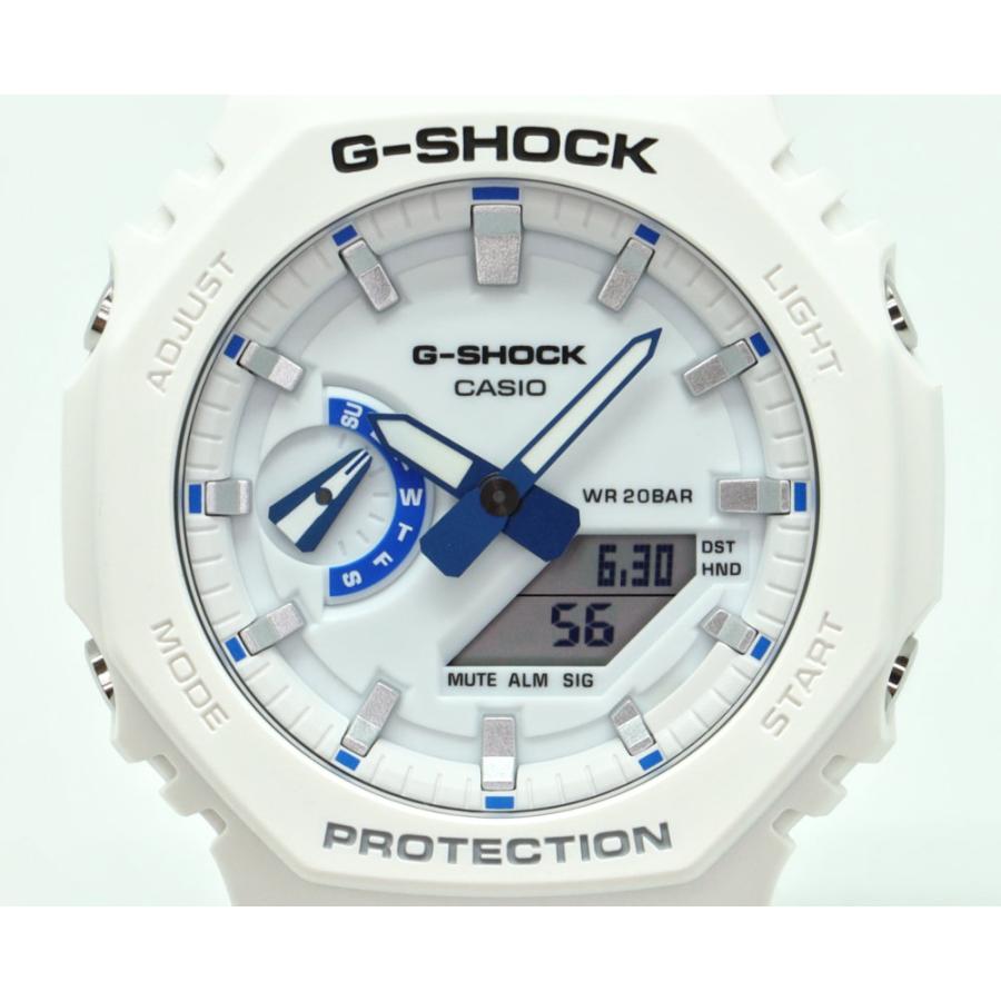 G-SHOCK Gショック GA-2100HDS-7AJF ホワイト＆ブルー 蓄光文字板