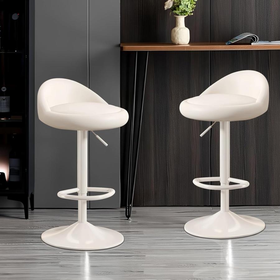 爆買 椅子 2脚セット 回転 昇降式 PUレザー カウンターチェア