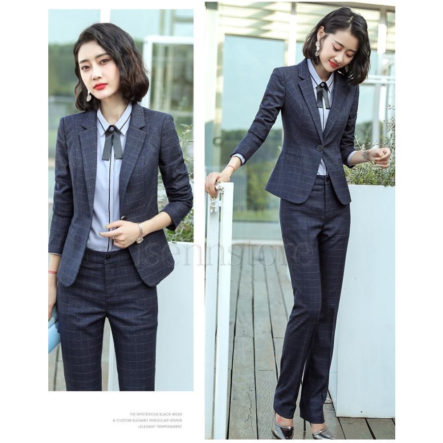 レディース スーツ 5点スーツセット チェック柄 フォーマル