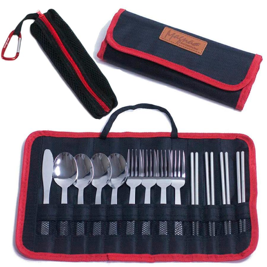 MAGNA(ブラック）4人用カトラリーセット ステンレス 食器セ ット