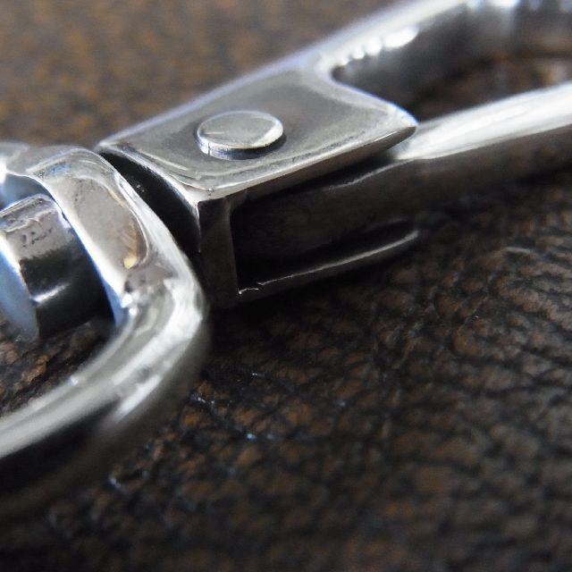 シルバー925製 回転式 アミナスカン クラスプ フック 無地 プレーン D