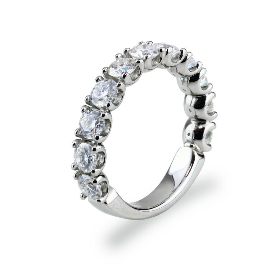 モアサナイトリング Pt900 K18 18金 計1.32カラット Dカラー