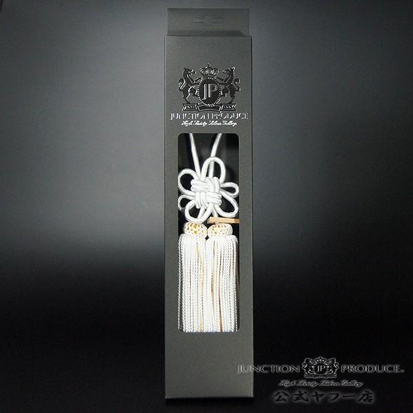 ジャンクションプロデュース ふさ 菊結び 中 白金 H約300mm 房 車用品